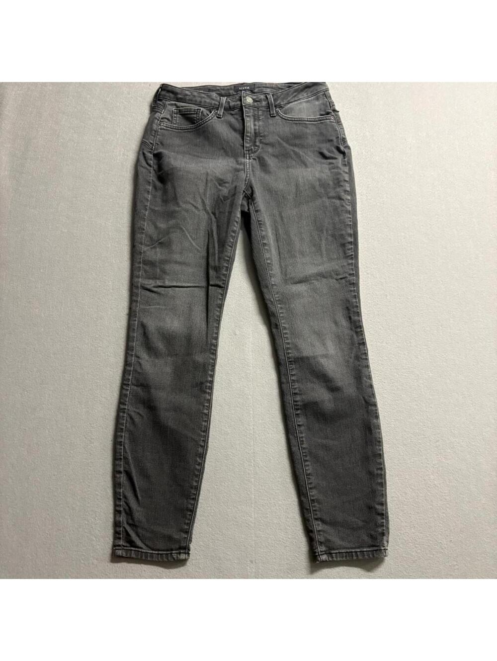 NYDJ Ami Uplift Skinny Jeans Womens 4 Gray Lift Tuck Denim Stretch